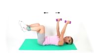 Weighted dead bug exercise (Copyright www.rehabmypatient.com)